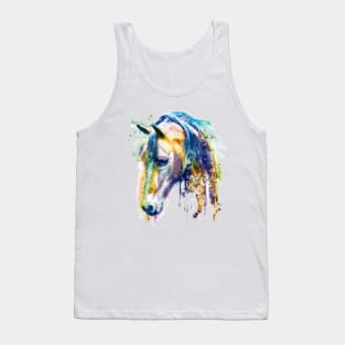 Horse Head watercolor Tank Top